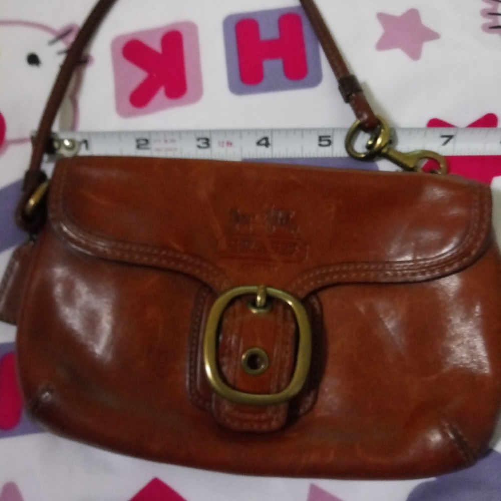 Coach leather wristlet